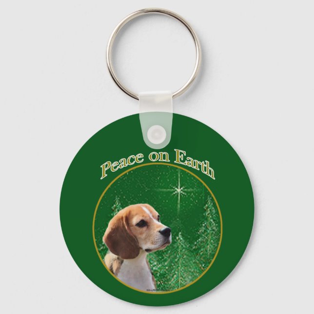 Beagle Peace Schlüsselanhänger (Vorderseite)