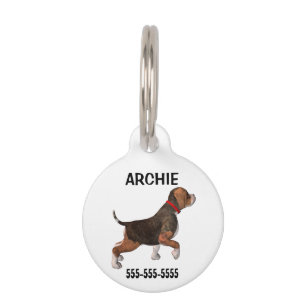 BEAGLE personalisieren Name/Telefonnummer des Haus Tiermarke