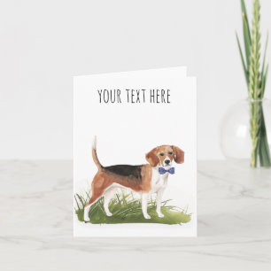 Beagle Personalisierte Textgrüßkarte Karte