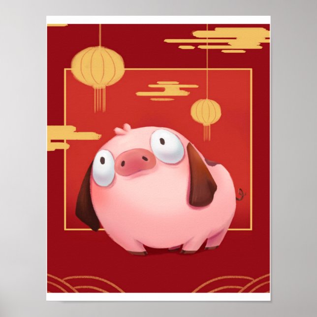 Beagle Pig_Pig Lover Poster (Vorne)