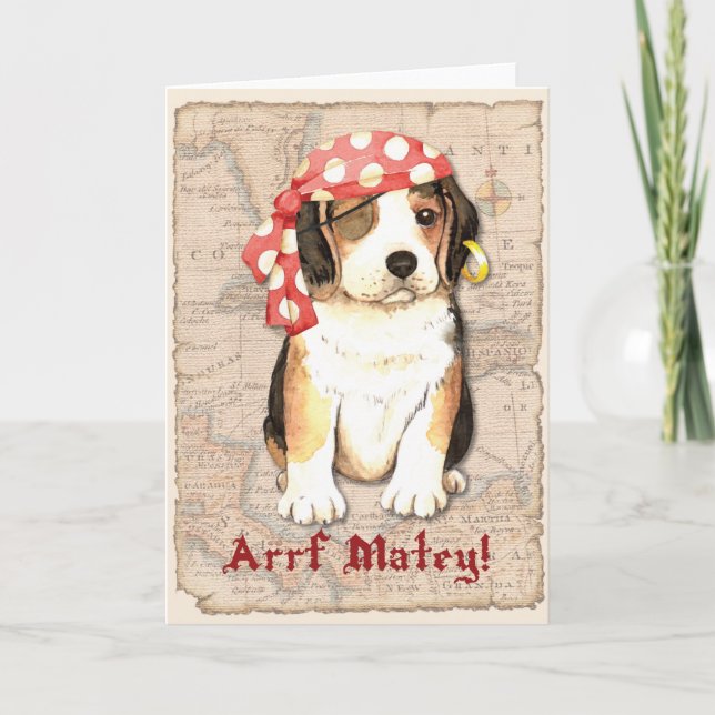 Beagle Pirate Karte (Vorderseite)