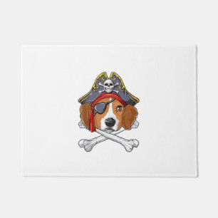 Beagle Pirate Kostüme Piratenflagge Flag Skull Cro Fußmatte