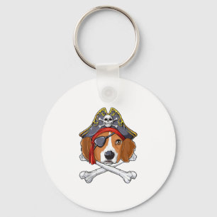Beagle Pirate Kostüme Piratenflagge Flag Skull Cro Schlüsselanhänger