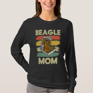 Beagle Pizza Hund spazieren führen Besitzer  Welpe T-Shirt