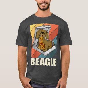 Beagle Pizza Walk Dog Eigentümer Lover Puppy96 T-Shirt