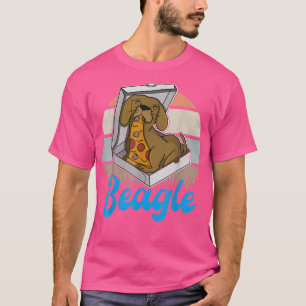 Beagle Pizza Walk Dog Eigentümer Lover Puppy 168 T-Shirt