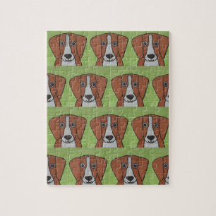 Beagle Portrait Anspruchsvoller Puzzle-Erin Brie A Puzzle