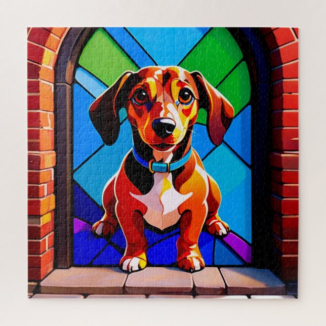 Beagle Portrait Standing Puzzle (Vertikal)