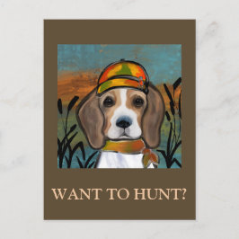 Beagle Postkarte