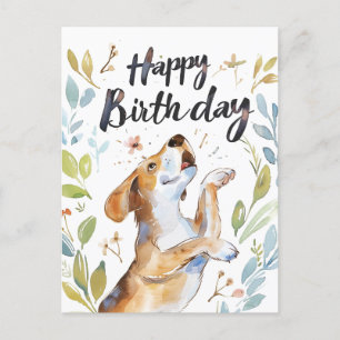 Beagle Postkarte