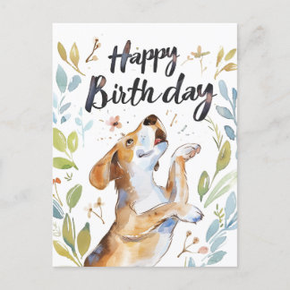 Beagle Postkarte