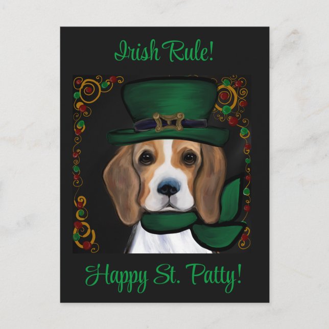 Beagle Postkarte (Vorderseite)