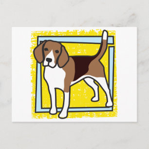 Beagle Postkarte