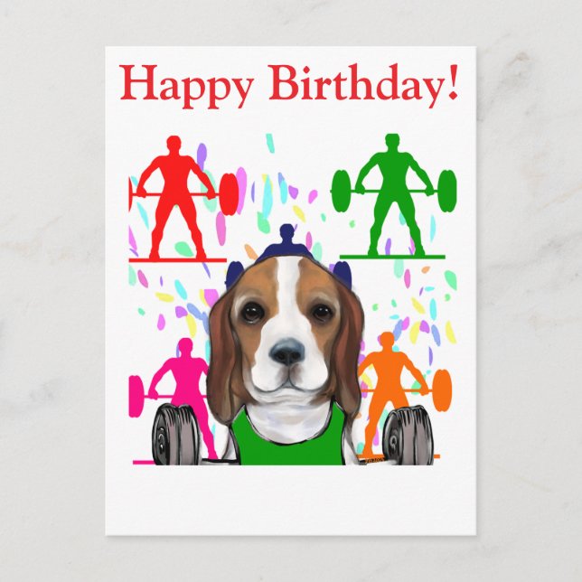 Beagle Postkarte (Vorderseite)