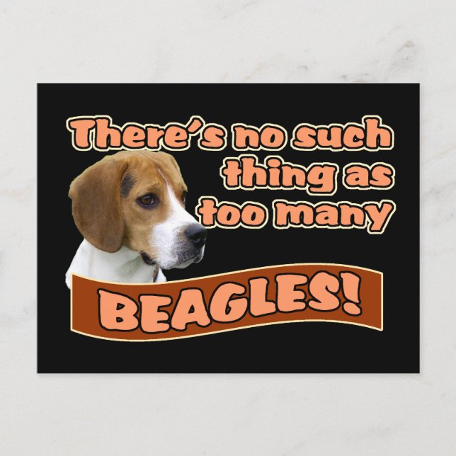 BEAGLE POSTKARTE (Vorderseite)