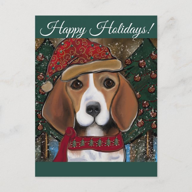 Beagle Postkarte (Vorderseite)
