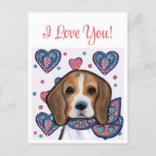 Beagle postkarte