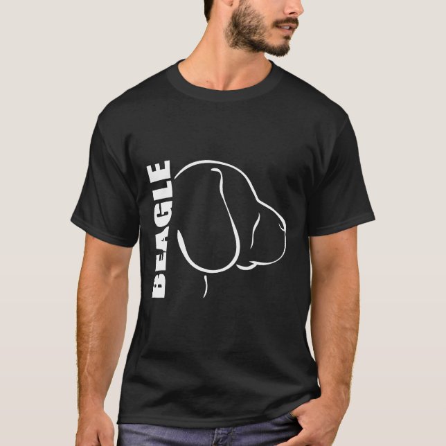 Beagle Profil Dog Mama Fun T-Shirt (Vorderseite)