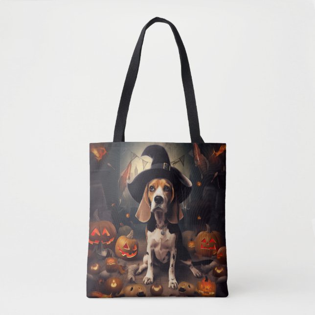 Beagle Pumpkins Halloween Beängstigend (Vorderseite)