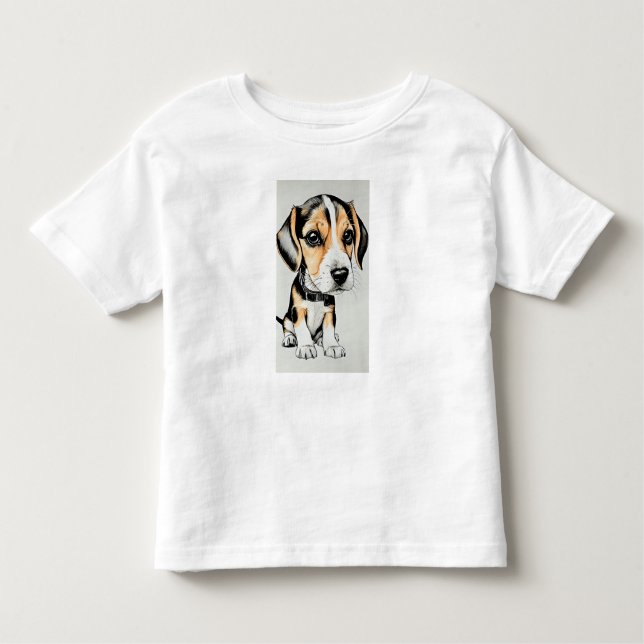 Beagle Puppy Kleinkind T-shirt (Vorderseite)