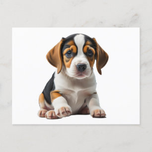 Beagle Puppy Postkarte