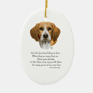 Beagle Rainbow Bridge Keramikornament