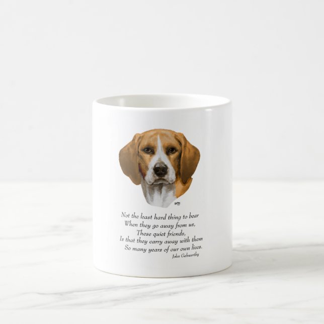 Beagle Rainbow Bridge Tasse (Mittel)