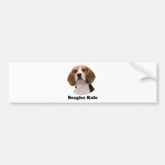 Beagle-Regel Autoaufkleber