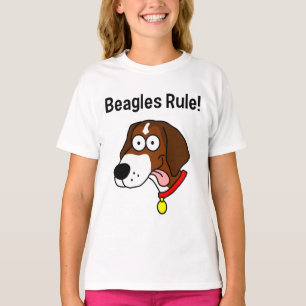 "Beagle-Regel!" Der Wecker-T - Shirt des Mädchens
