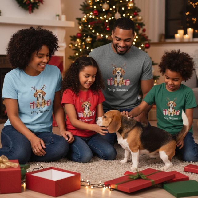 Beagle Reindeer T-Shirt (Von Creator hochgeladen)