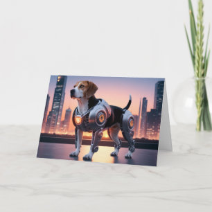 Beagle Robot Card Karte