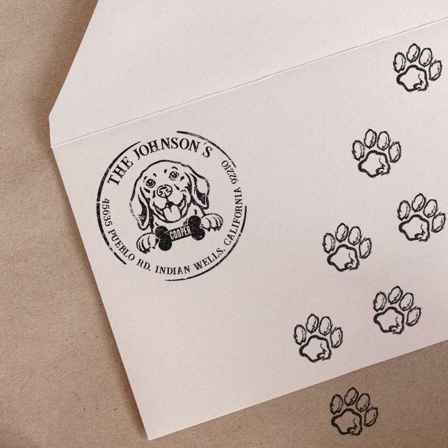 Beagle-Rücksendeadresse Gummistempel (Von Creator hochgeladen)