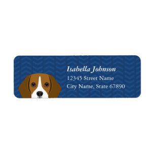 Beagle Rücksendeadressen-Aufkleber