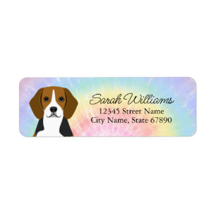 Beagle Rücksendeadressen-Aufkleber