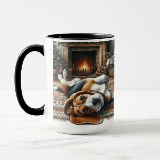 Beagle Santa "Definieren Sie gute Weihnachtskaffee Tasse (Links)