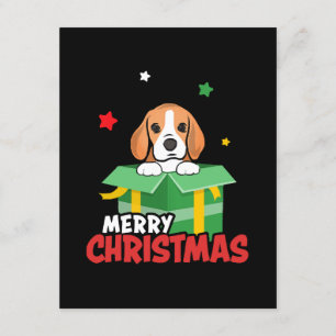 Beagle Santa Dog liebt frohe Weihnachten Weihnacht Begleitkarte