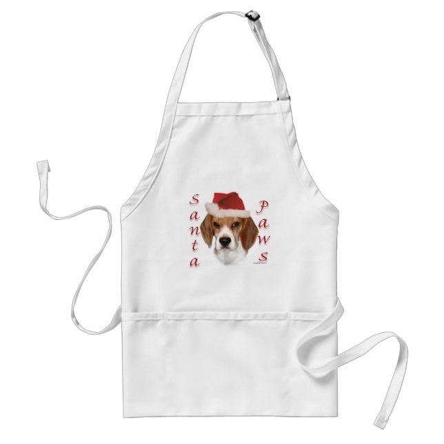 Beagle Santa Paws Schürze (Vorne)