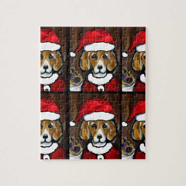 BEAGLE SANTA PUZZLE (Vertikal)