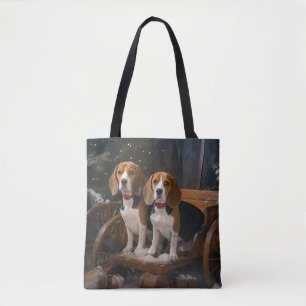 Beagle Schneeschlitten Weihnachtsdekoration 