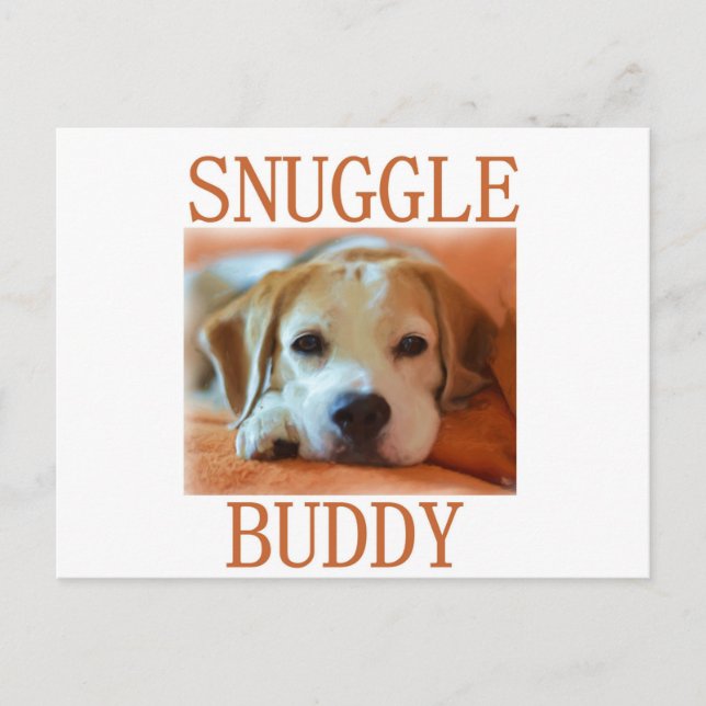 Beagle-Schnurrbart Postkarte (Vorderseite)