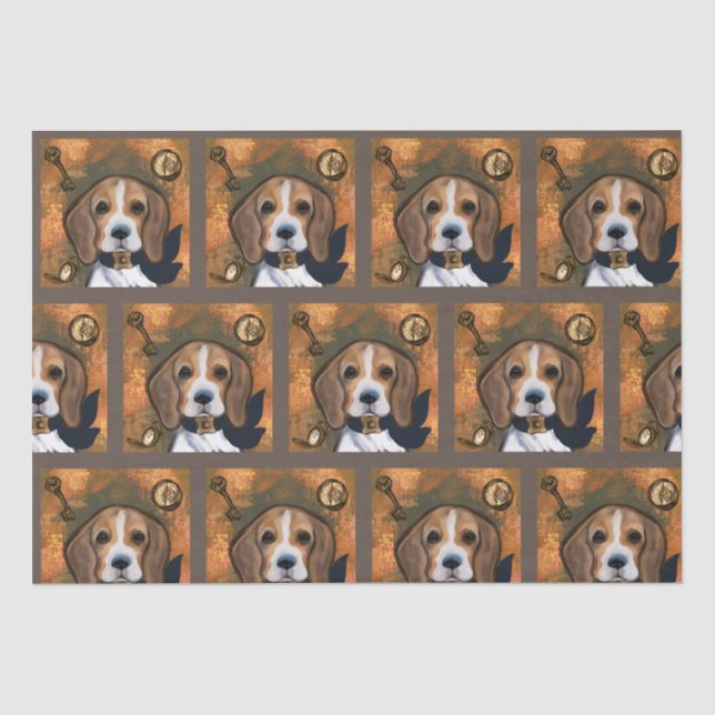 Beagle       seidenpapier (Vorderseite)