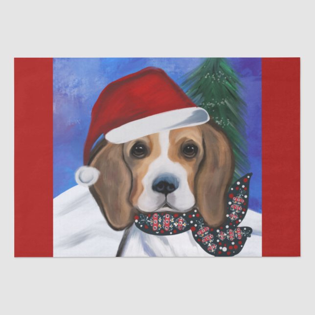 Beagle Seidenpapier (Vorderseite)
