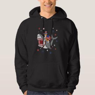 Beagle Shark 4. Juli Hunde Mama Vater Welpe Hoodie