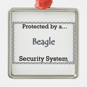 Beagle-Sicherheitssystem Ornament Aus Metall