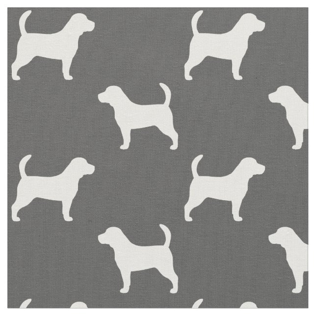 Beagle-Silhouette-Muster Stoff (Nahaufnahme)