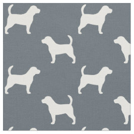 Beagle-Silhouette-Muster Stoff