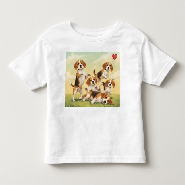 Beagle Spaß T - Shirt! Kleinkind T-shirt (Vorderseite)