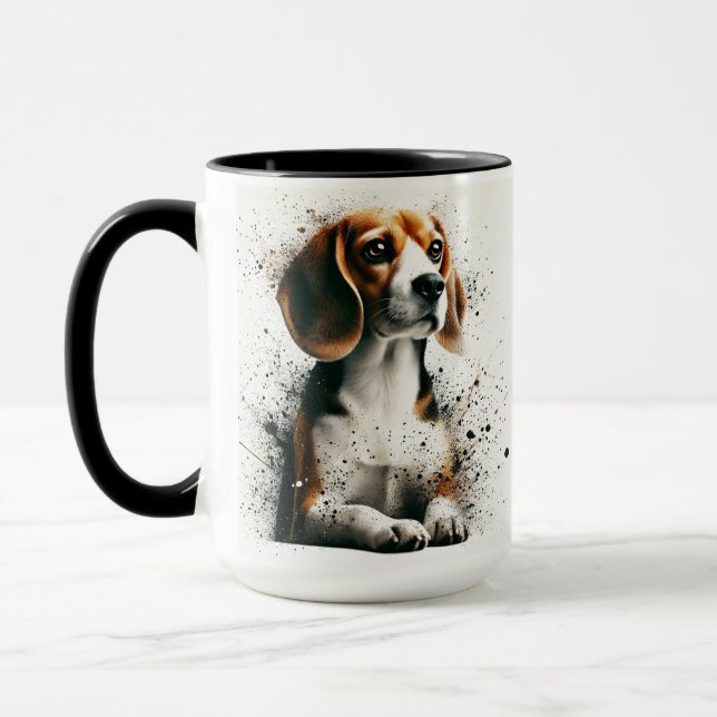 Beagle Spritzer Kaffee Tasse Cup (Links)