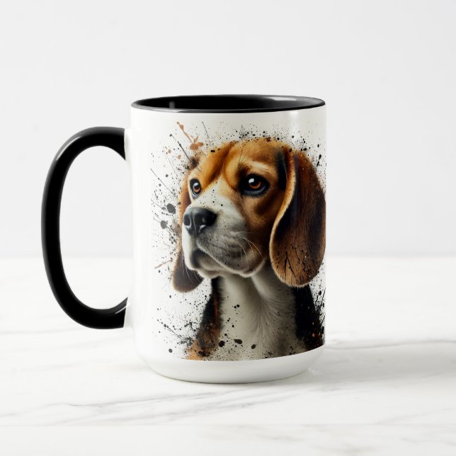 Beagle Spritzer Kaffee Tasse Cup (Links)