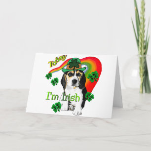 Beagle-St Patrick Tag Karte